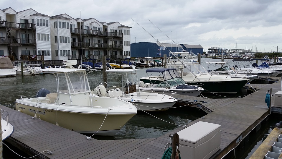 Boats were tied up at the docks at the Sea Isle City Marina off John F. Kennedy Boulevard.