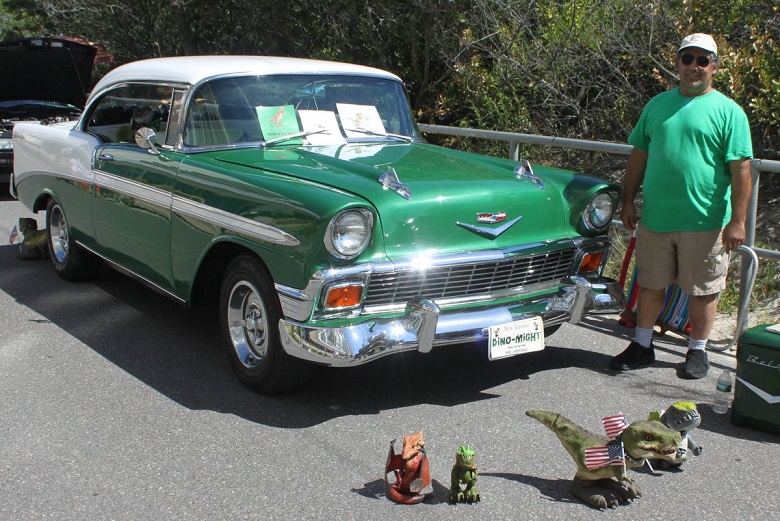 During the Gerard A. Desiderio Antique Auto Show – one of many attractions during Fall Family Festival – Jeff DeCeasar, of Sea Isle City, delighted kids of all ages with his “Dino Might” 1956 Chevrolet Bel Air, which was tricked-out with a variety of model dinosaurs and special sound effects.
