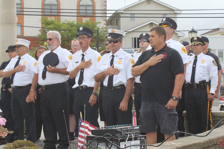 Members of Sea Isle City’s Police Department, Volunteer Ambulance Corps and Volunteer Fire Department will be in attendance during the resort’s annual Patriot Day Ceremony at 10:00 a.m. on Sunday, September 11.