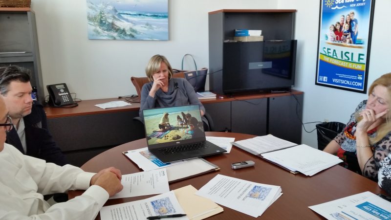 Tourism Commission members previewed a 30-second commercial that is undergoing final edits before it is launched to the public.