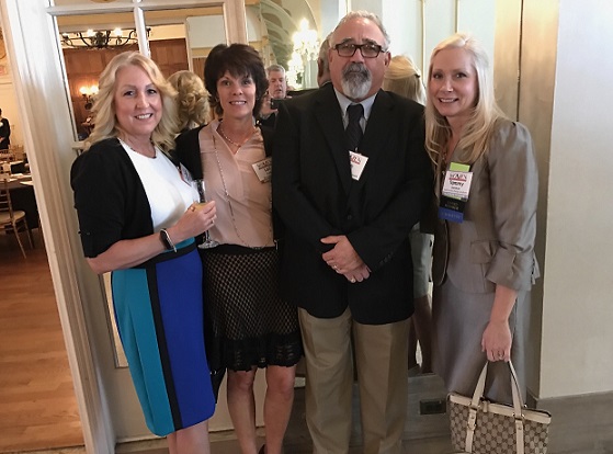 Tracy Iwaszkiewicz of South Jersey Industries, Lori Carlin of M Broadley; Keith Symonds of Varsity Inn and Tammy Garrison of South Jersey Industies were on hand for the Women in Business Conference.